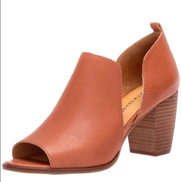 Lucky Brand Shoes - Lucky Brand LK-JUNAI Open Toe Leather Booties